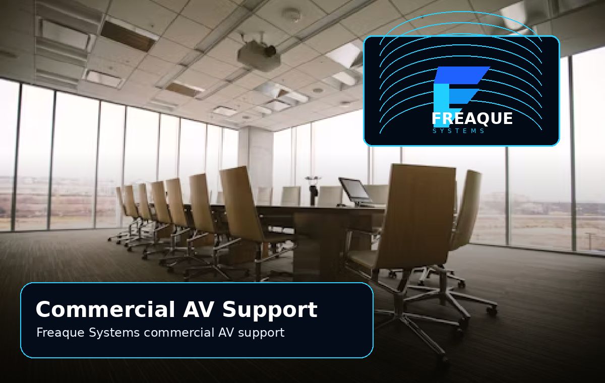 Commercial AV Support at Freaque Systems